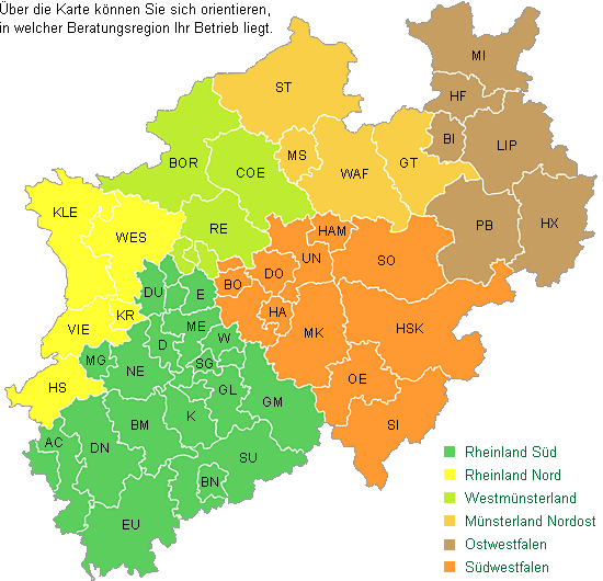 Beratungsregionen