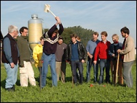 Schüler auf dem Feld