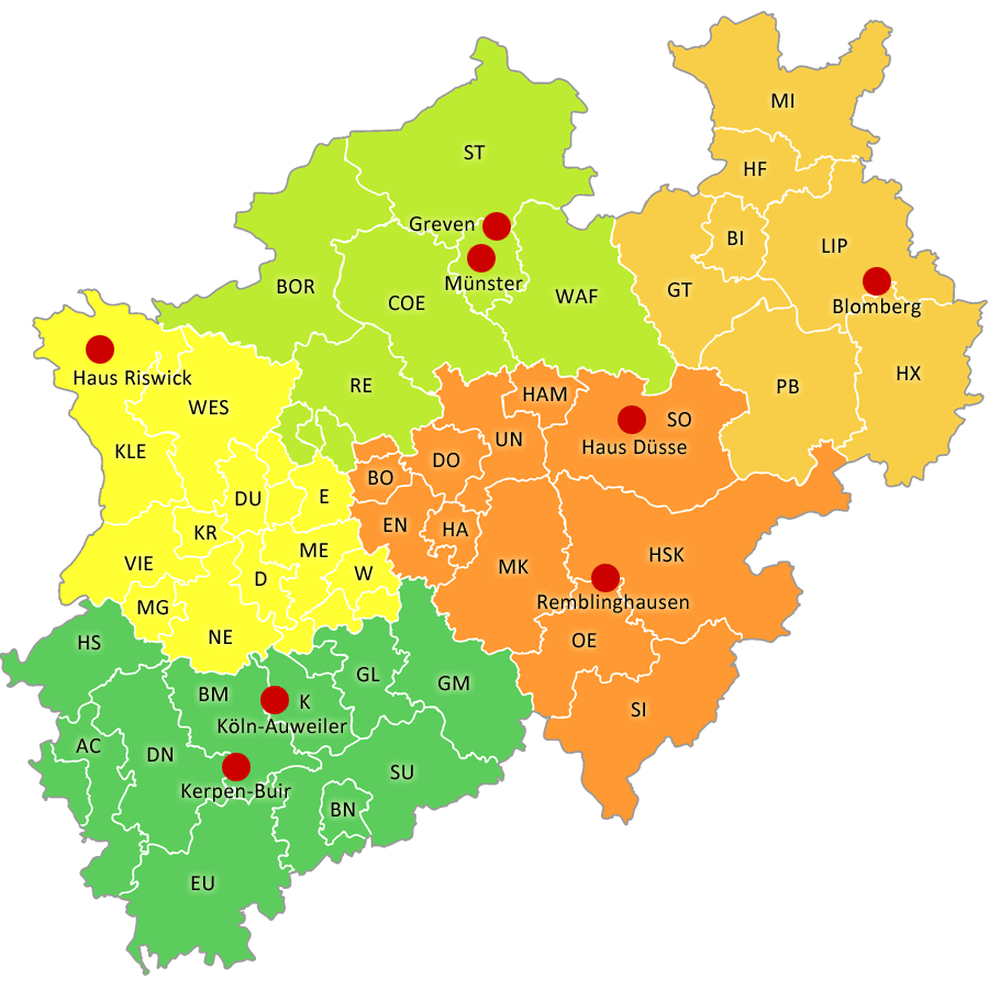 Versuchsstationen der Landwirtschaftskammer Nordrhein-Westfalen Versuchsstationen der Landwirtschaftskammer Nordrhein-Westfalen