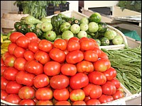 Gemüsestand auf dem Markt