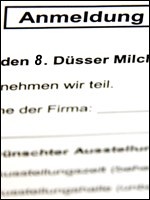 Anmedeunterlagen für Aussteller