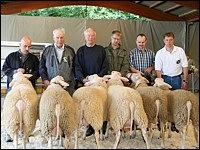 Prämierung bei der Schafauktion