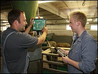 Abrufstation für Sauen