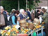 Verkaufsstand auf dem Düsser Bauernmarkt