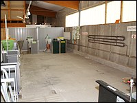 Blick in den alten Mastschweinebereich
