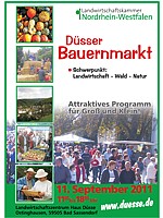 Plakat zum Düsser Bauernmarkt 2011