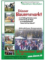 Plakat zum Düsser Bauernmarkt 2012