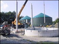 Biogasanlage in der Bauphase