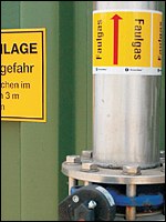 Gefahrstellen in einer Biogasanlage