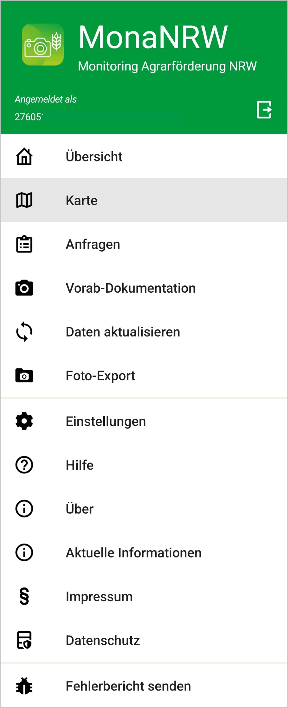Hauptmenü