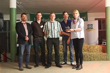 Das Siegerteam des Bundesmelkwettbewerbs  aus NRW