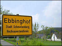Ortsschild von Ebbinghof