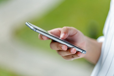 Smartphone in der Hand