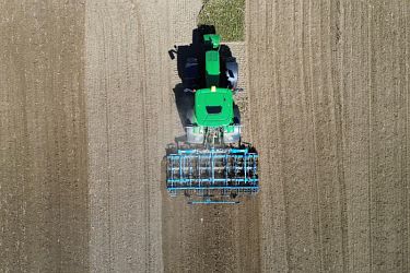 Drohnenaufnahme Grubber