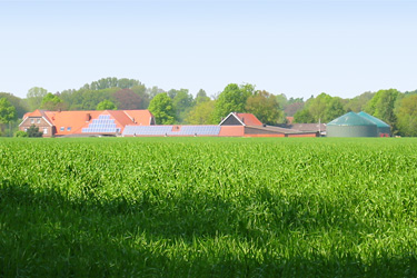 Hof mit Biogas und Photovoltaik