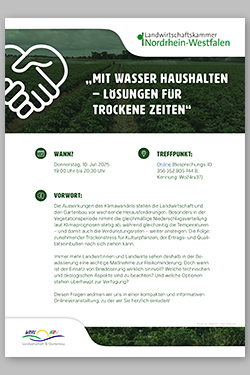 Onlineveranstaltung Bewässerung