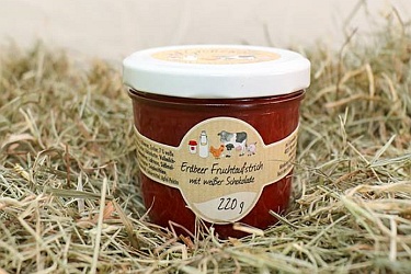 Etikett Erdbeer-Fruchtsaufstrich