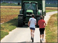 Landwirtschaftliche Arbeit und Freizeitnutzung