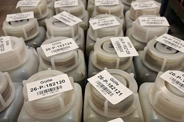 Probenregistrierung bei Gülleproben