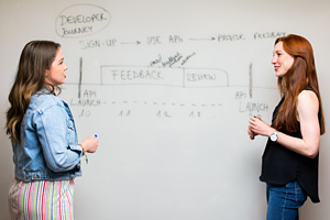 Ausbildungssituation am Whiteboard (Foto: ThisIsEngineering, pexels.com)