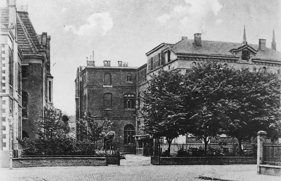Hauptgebäude der Landwirtschaftlichen Versuchsstation, Südstraße70-72 in Münster (um 1874)