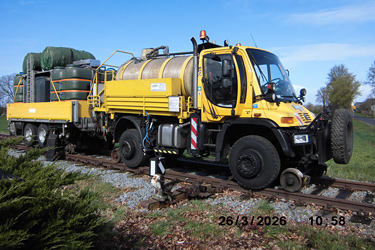 Unkrautbekämpfung mit Heißwasser
