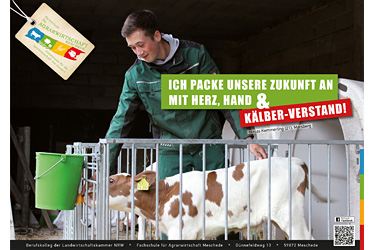Plakat 02 Kälber-Verstand - Fachschule für Agrarwirtschaft Meschede