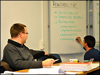 Schüler am Whiteboard