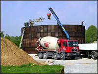 Bau einer Biogasanlage