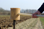 Bodenprobenahme auf dem Feld