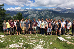 Klever Fachschüler auf dem Berg Vogel