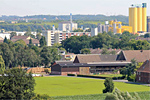 Landwirtschaft vor dem Stadthafengelände in Hamm