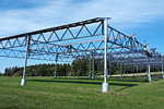 Photovoltaikanlage auf einem Feld