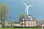 Windkraftanlage am Hof