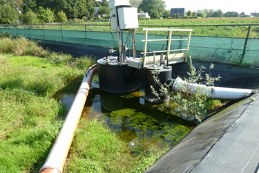 Drainwassersammler mit Rückführung N-belasteten Wassers