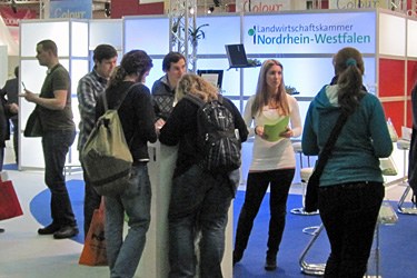 Stand der Landwirtschaftskammer Nordrhein-Westfalen auf der IPM in Essen