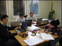 Auszubildende in der Schule