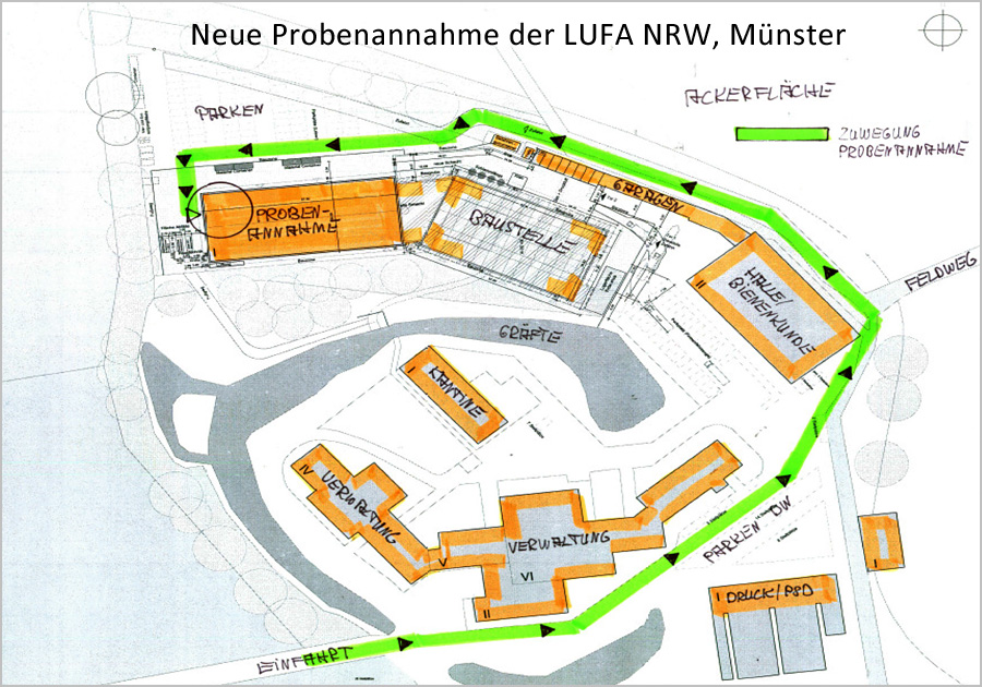 Neue Probenannahme der LUFA NRW, Münster