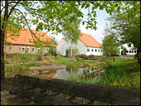 Innenhof Riswick mit Teich