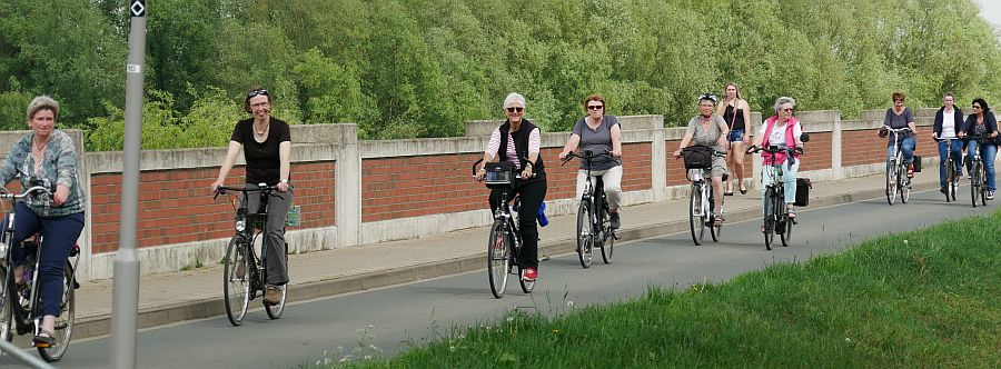 Unterwegs auf dem Klever Milchradweg