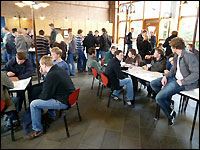 Gut was los in der Cafeteria