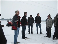 Ackerbau unter Schnee